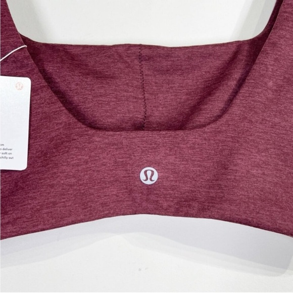 Lululemon NWT Soft Sueded Bra *Light Support, B/C Cup Garnet - Picture 3 of 12